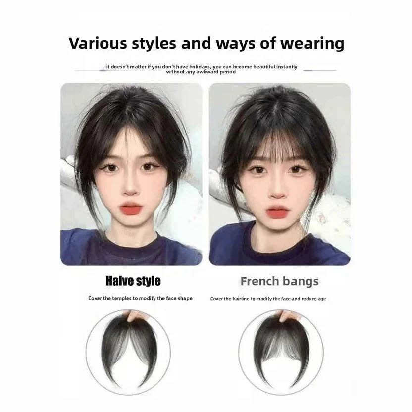 Front Matte Hair Invisible Bangs