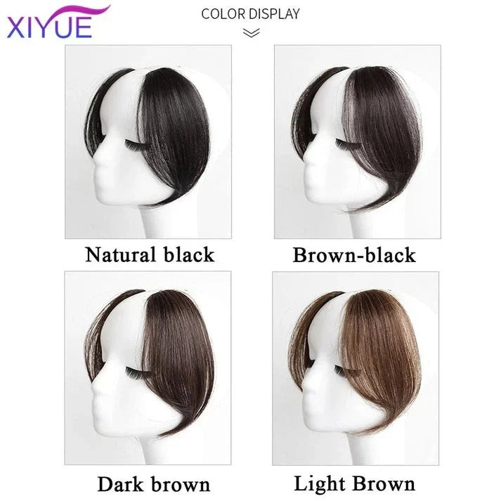 2-Clip-In Front Side Hair Bangs Extension